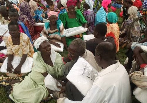 Teacher with students